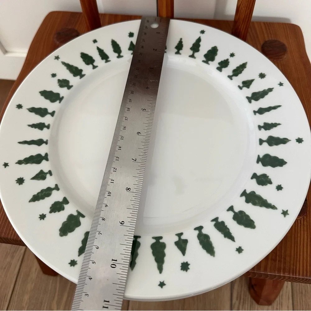 Set of 2 Crate&Barrel Tree Dinner Plates Made in Japan Crate and Barrel Vintage